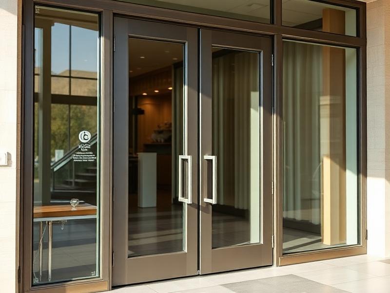 Professional french doors installation Los Angeles - Commercial door service by Diamond Doors example 2
