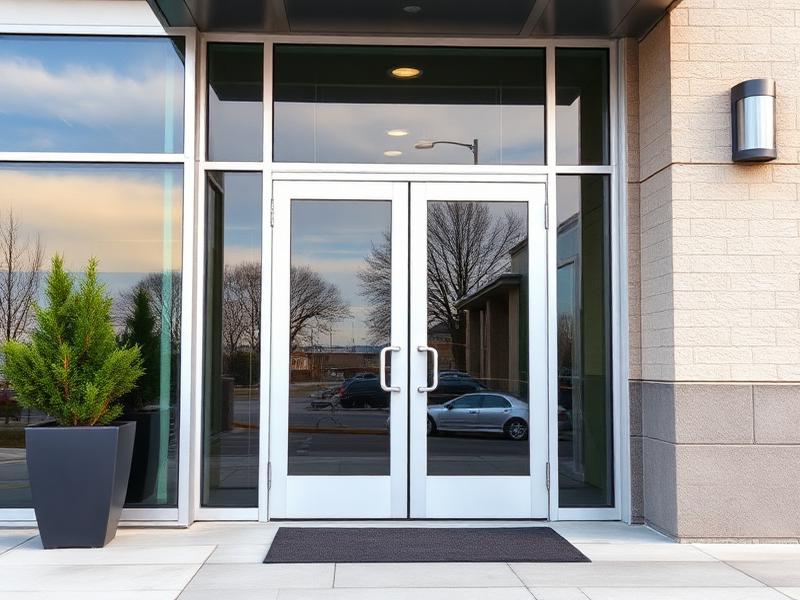 Professional storm doors installation Los Angeles - Commercial door service by Diamond Doors example 1